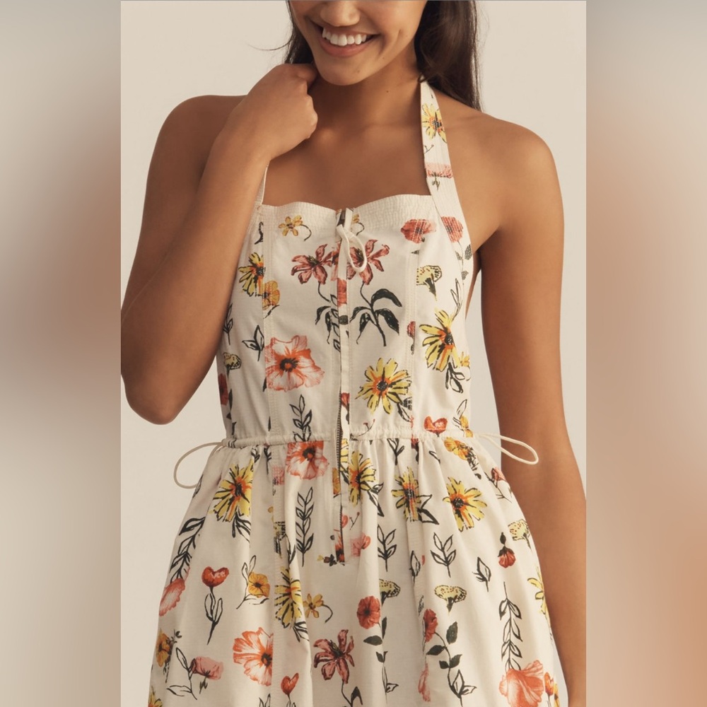 ✨ Anthropologie Relaxed Midi Dress Sz L - Picture 3 of 7